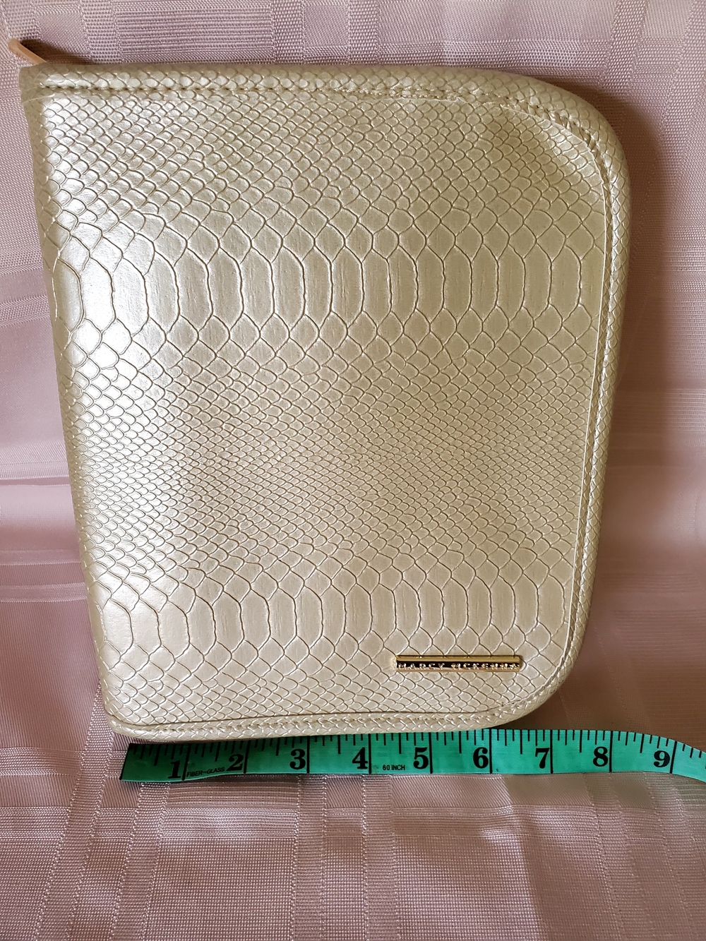 Gold Faux-Snake Travel Jewelry Case - Women Bags - Picture 8 of 8